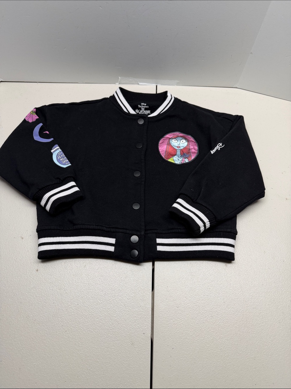 Disney Nightmare Before Christmas Sally Jacket, S, 6/7  bomber jacket